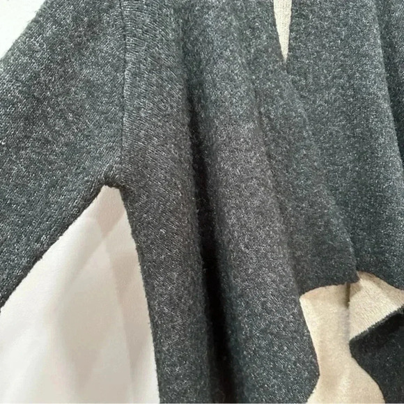 🍁 Zara Black and Cream Open Front Cardigan Medium 6873/115 - Picture 4 of 12